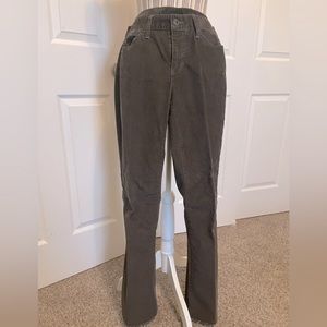 Brown small ribbed corduroy pants